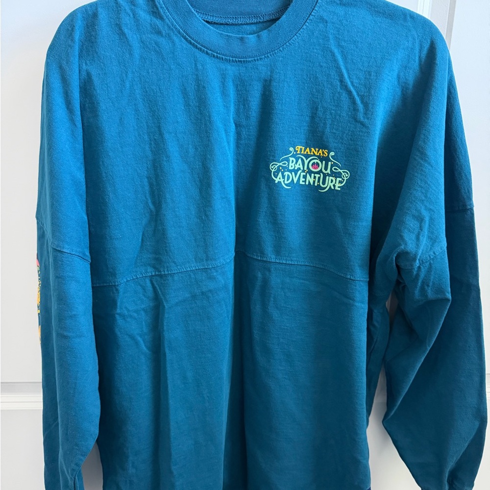 Teal Long-Sleeve Graphic Tee - 'Tiana's Bayou Adventure'